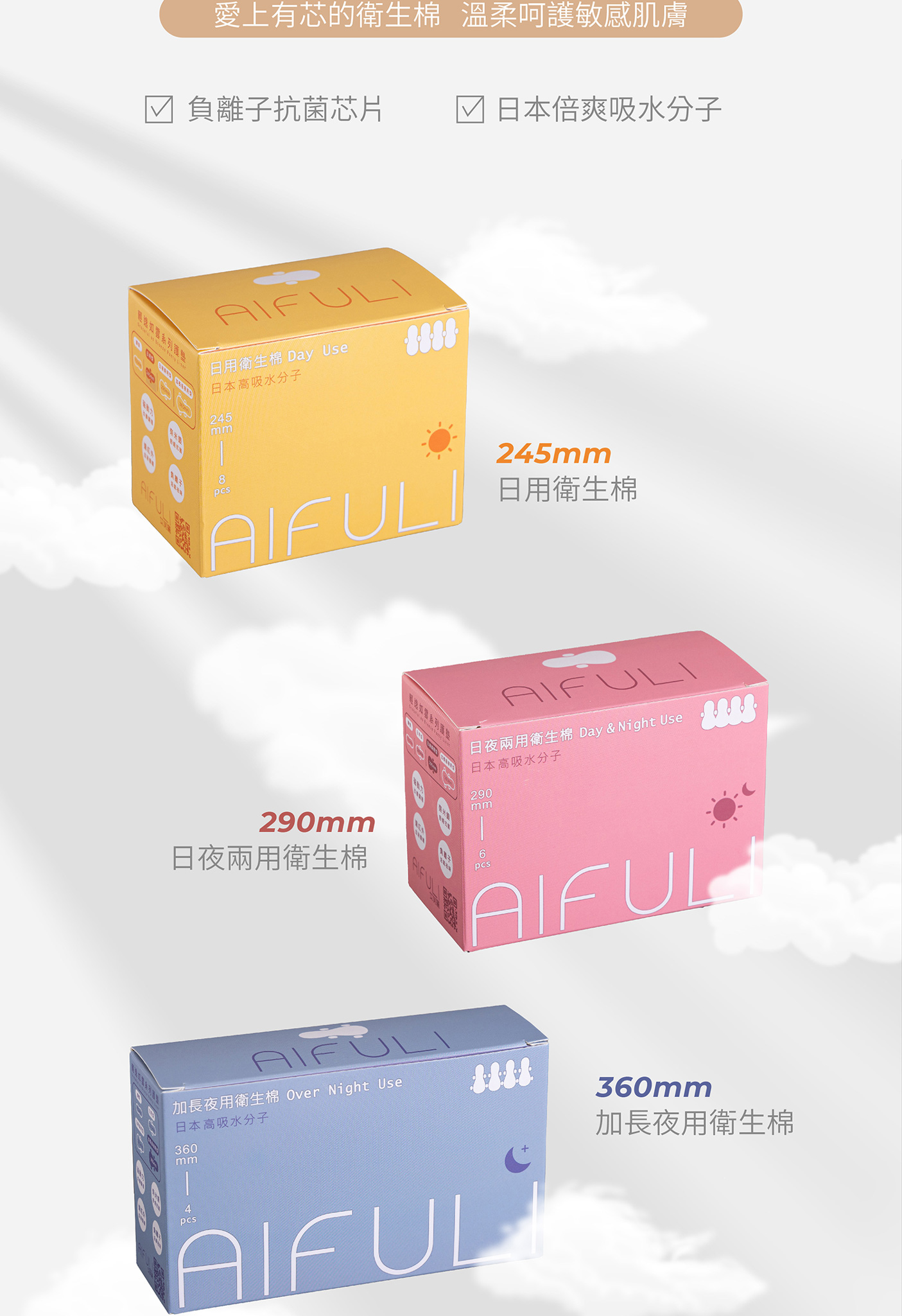 衛生棉推薦｜衛生棉品牌｜艾芙麗AIFULI